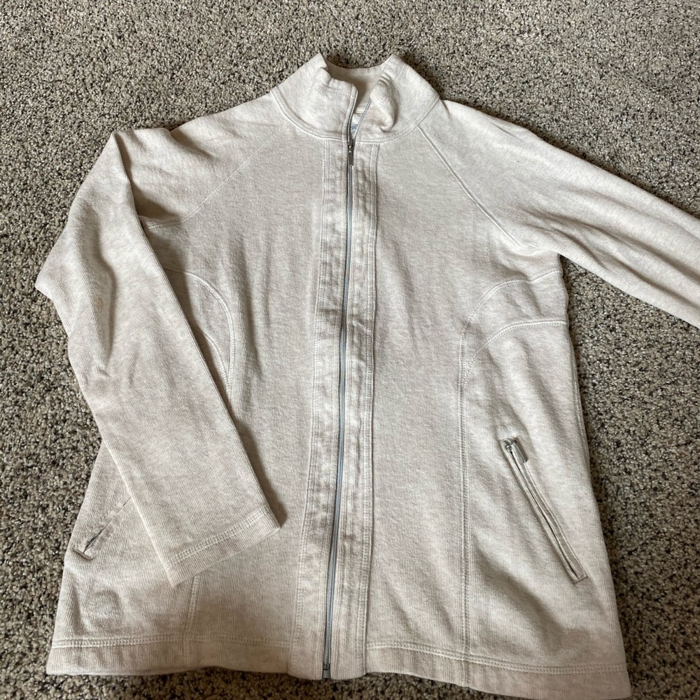 Cream Zip-Up